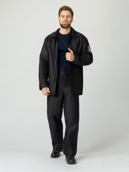 Костюм МОЛЕСКИН с БР с ОП-пропиткой ГОСТ (черный)