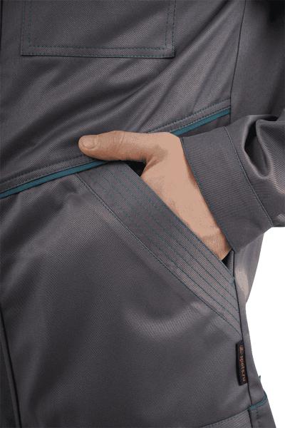 Костюм ГАЛАКТИКА с ПК (серый/бирюзовый)