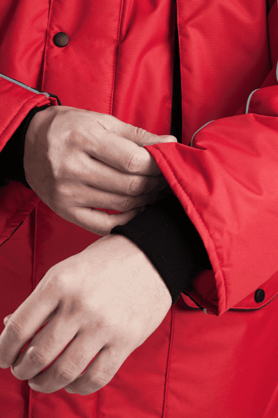 Куртка ДИКСОН зимняя (красный/чёрный)