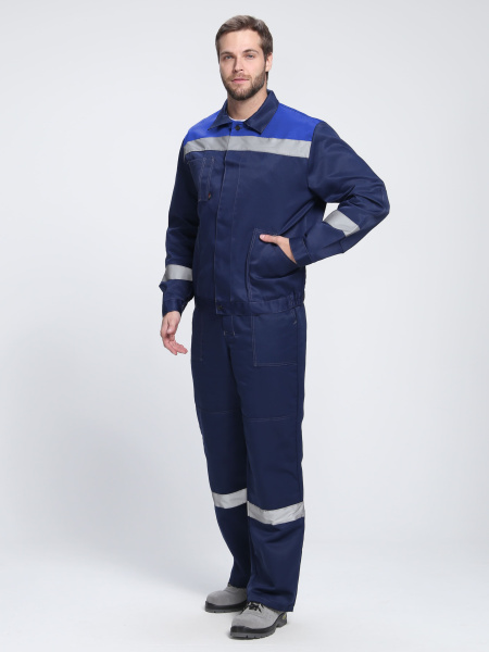 Костюм ЛИГОР-1 СОП К. с БР (т.синий/васильковый)