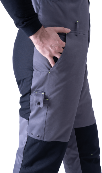 Костюм ЛОГЕР ПРОТЕКТ зимний с ПК (серый/черный/лимонный)