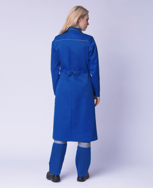 Халат для ИТР женский (васильковый)
