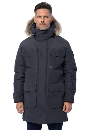 Куртка-парка BRODEKS VIP KW 233 зимняя (т.серый)