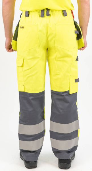 Сигнальные антистатические огнестойкие брюки с навесными карманами Dimex 6006