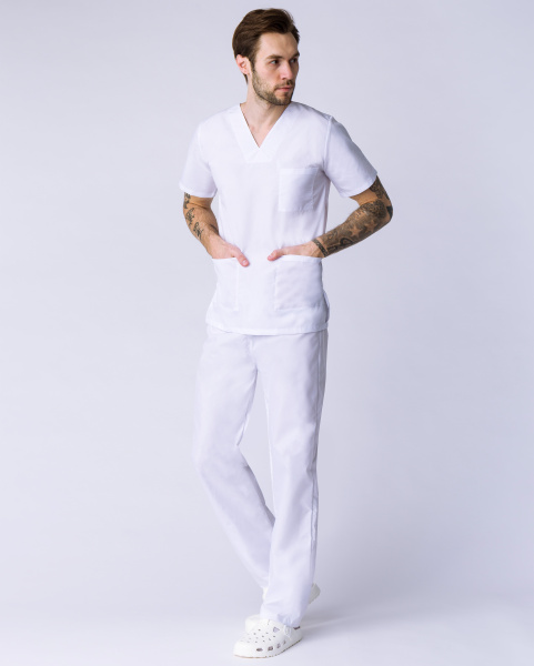 Костюм хирурга с БР (белый)