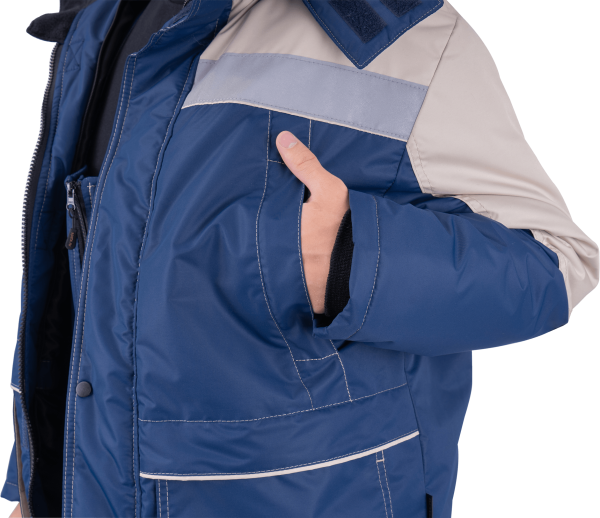 Костюм ЕНИСЕЙ зимний с ПК (синий/бежевый)