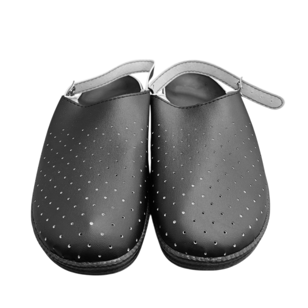 Сабо ПВХ искусственная кожа (черный)