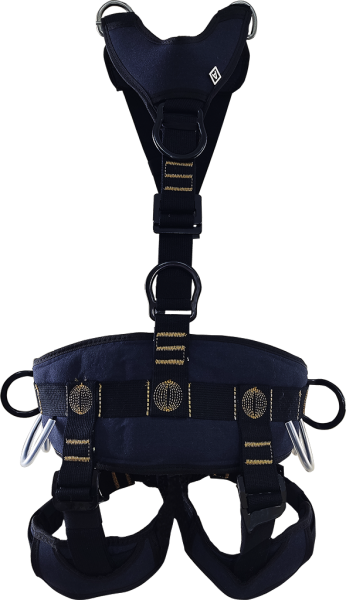 Страховочная привязь СП-10 (О) PREMIUM ФАСТ (черный)