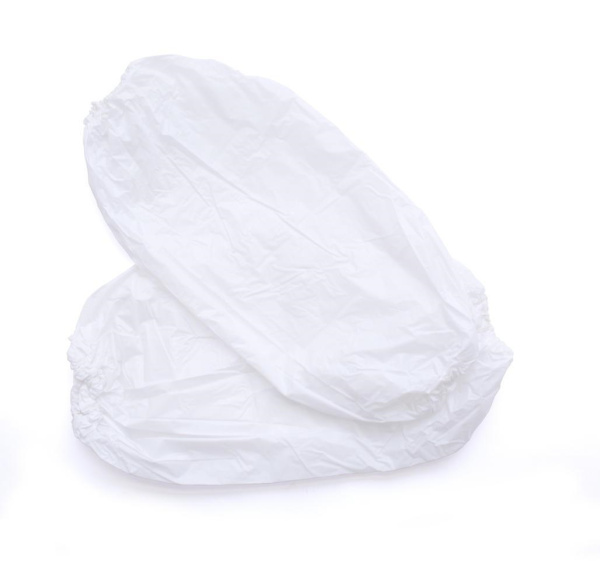 Нарукавники п/э 2 гр. 40x25см машинная резинка (белый)