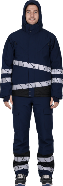 Куртка ACTIVE утепленная (синий/черный)