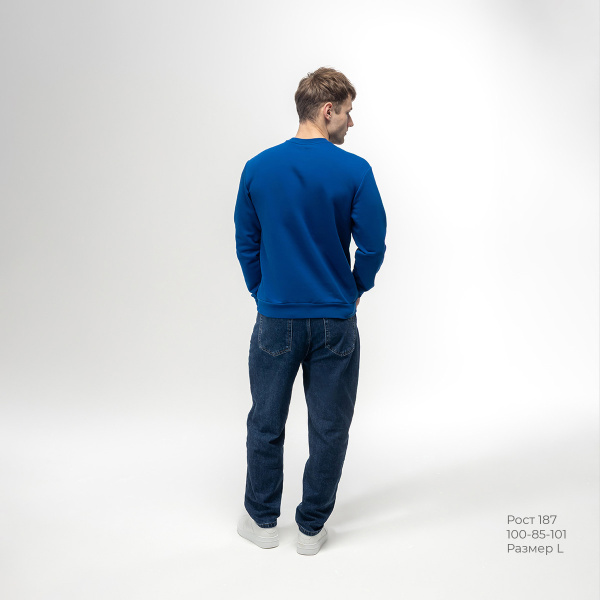 Толстовка REDFORT 355 петля-диагональ (ярко-синий)