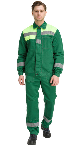 Костюм RONTA KS812 с ПК (т.зеленый/лайм)