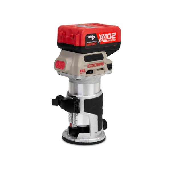 Аккумуляторный фрезер CROWN CT26010HX-4 BMC 20В B3+ 2х4.0Ач 10000-30000об/мин