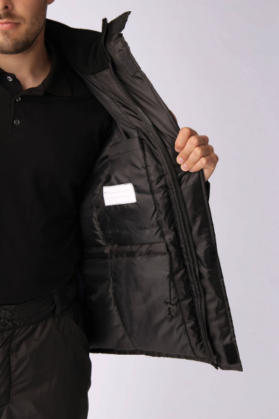 Куртка СТАНДАРТзимняя (черный/васильковый)