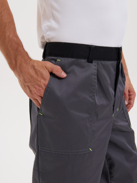 Костюм СИСТЕМА с БР (т.серый/черный/лимонный)