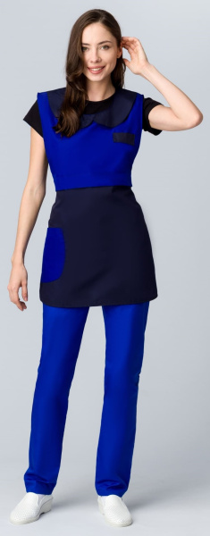 Фартук-сарафан МОНРО (т.синий/васильковый)