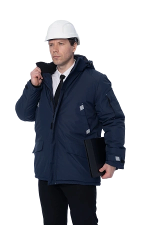 Парка Brodeks KW 204 зимняя (синий)