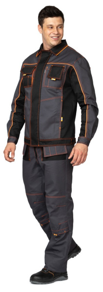 Костюм БРЕНД 2 2020 с ПК (т.серый/чёрный)