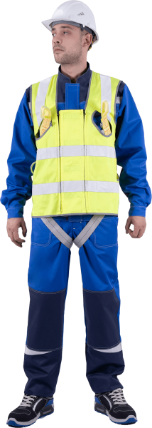 Жилет-накидка сигнальный для страховочной привязи