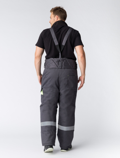 Костюм ХОВАРД зимний с БР (т.серый/лимон)