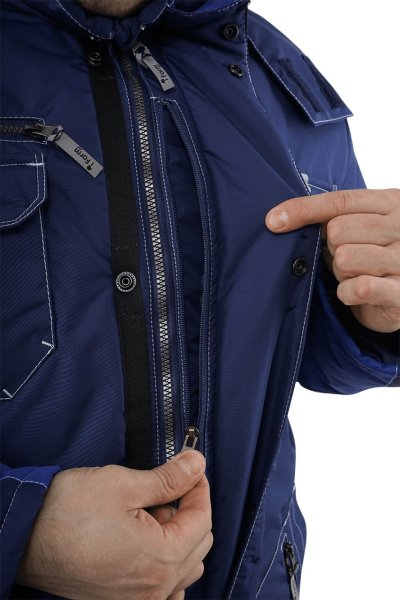 Куртка ЭДВАНС ИМПОРТ зимняя (синий/васильковый)