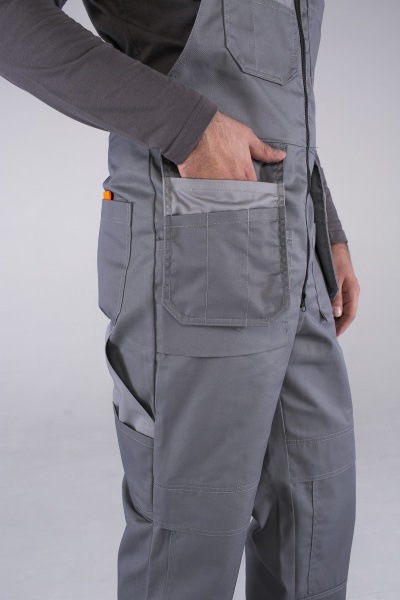 Костюм СОЮЗ-ПРОФЕССИОНАЛ-2 с ПК (серый/св.серый/оранжевый)