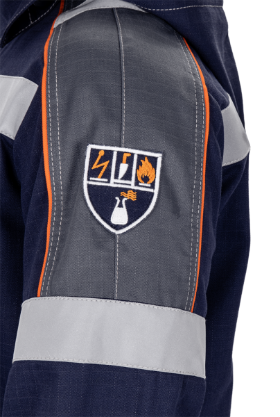 Костюм МЕГАСТАТОЙЛ NEW с БР (т.синий/серый/оранжевый)