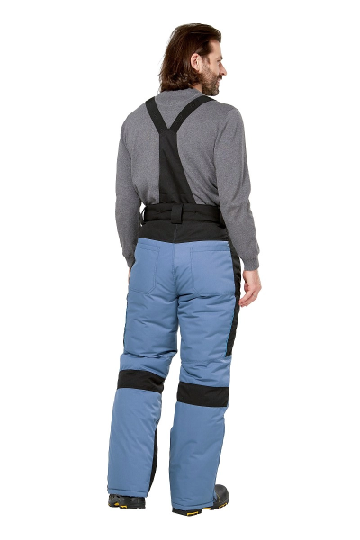 Костюм КРАНЦ-НОРД 4 зимний с БР и жилетом (маренго/черный/голубой)
