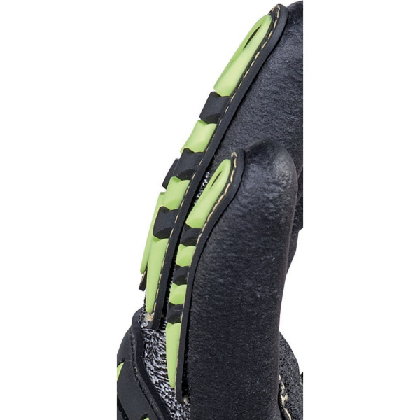 Перчатки трикотажные EOS NOCUT VV910 порезостойкие с нитриловым покрытием (желтый/серый/черный)