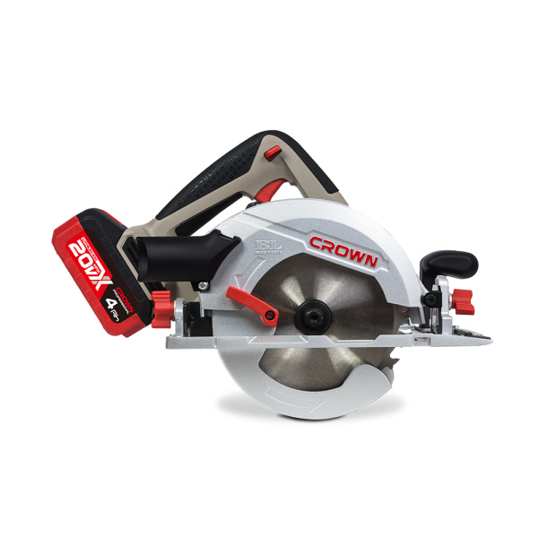 Аккумуляторная дисковая пила BL CROWN CT25002-165HX-4 BMC 20В B3+ 2х4.0Ач 4800об/мин