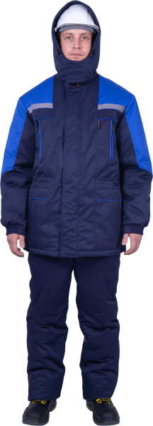 Куртка СПЕЦ зимняя (т.синий/васильковый)