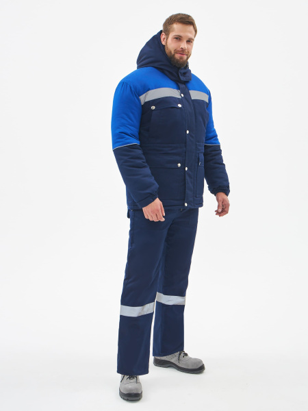 Костюм СИБЕР-ПРЕМИУМ СОП IMP зимний с ПК (т.синий/васильковый)