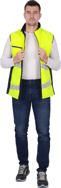 Жилет ACTIVE утепленный (желтый/синий)