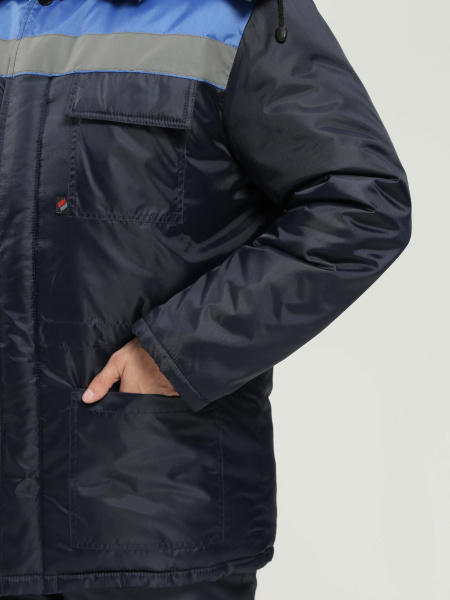 Костюм Т-УЛЬТРА-2 зимний с ПК (т.синий/васильковый)