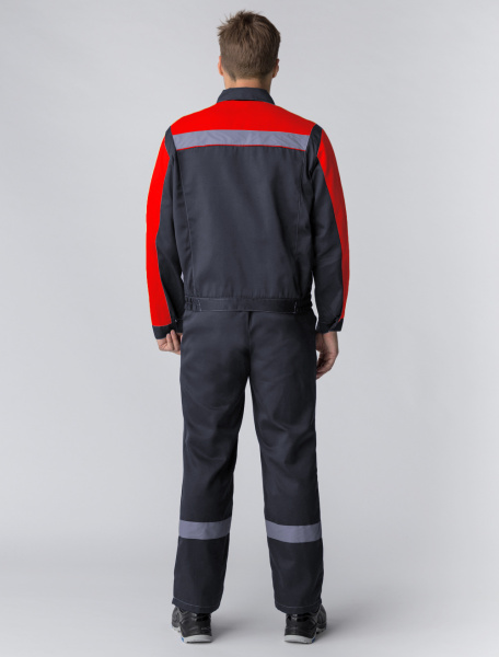 Костюм СФЕРА NEW с ПК (т.серый/красный)