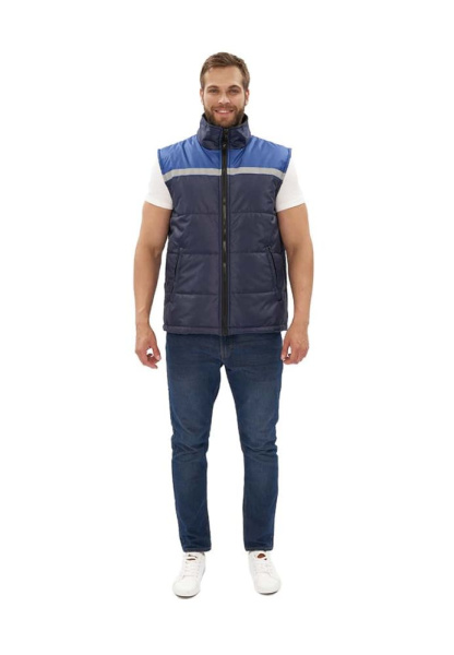 Жилет ФАВОРИТ зимний с СОП (синий/васильковый)