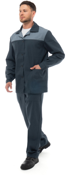 Костюм СПЕЦИАЛИСТ ЛАЙТ с БР (т.серый/св.серый)