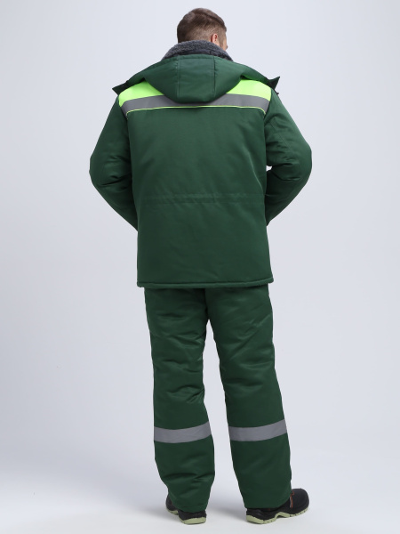 Костюм Т-УЛЬТРА СОП зимний с БР (т.зеленый/лимонный)
