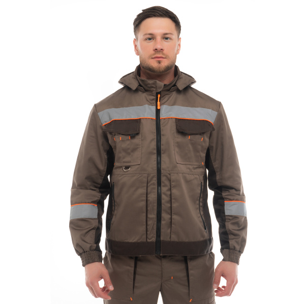 Костюм БЕРГЕН с БР (бежевый/т.коричневый)