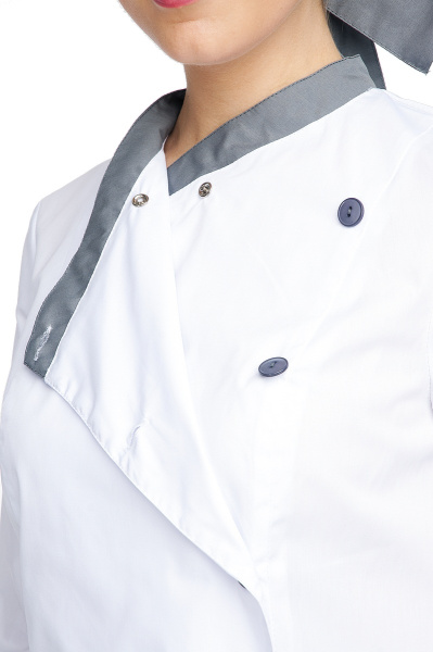 Костюм БИСТРО женский (белый/т.серый)