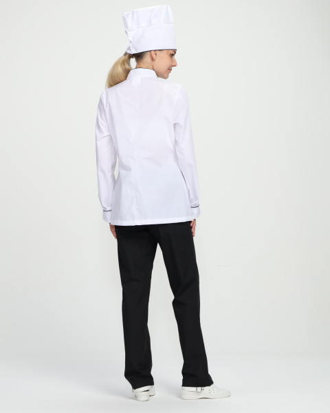 Костюм ГУРМАН женский (белый/черный)