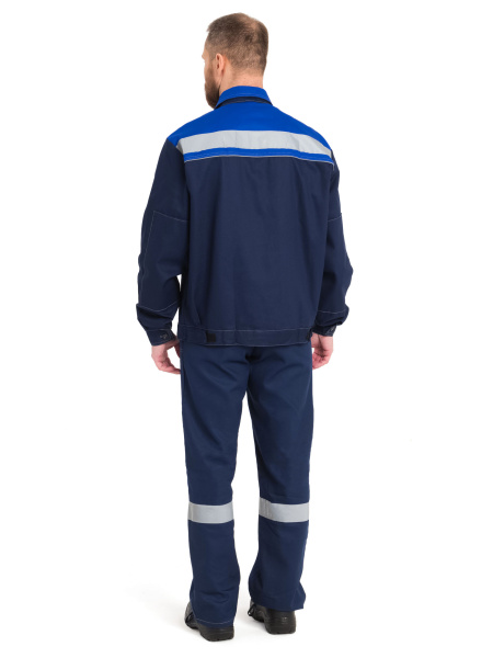 Костюм НОВА с СОП, тк. 260г/м, 80хл/20пэ, с БР (т. синий/василёк)