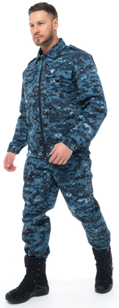 Костюм ОХРАННИК с БР (кмф цифра серый)