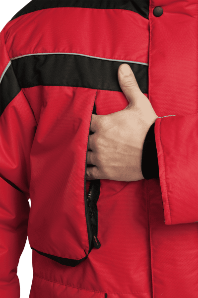 Куртка ДИКСОН зимняя (красный/чёрный)