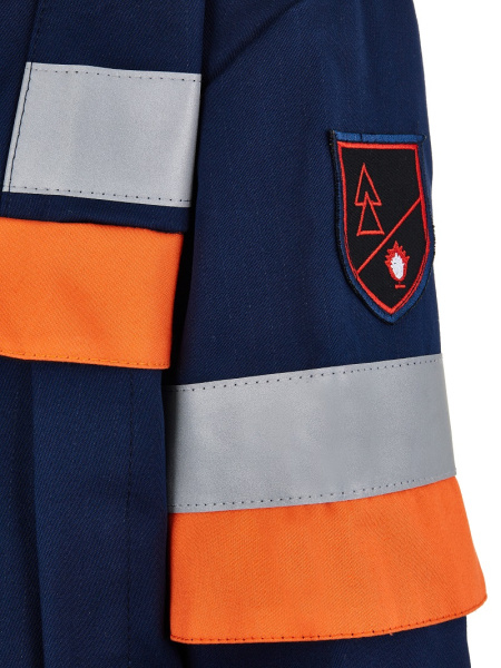 Костюм ЭНЕРГИЯ-АНТИГНУС-Б противоэнцефалитный 38,2 кал. с БР (т.синий/оранжевый)