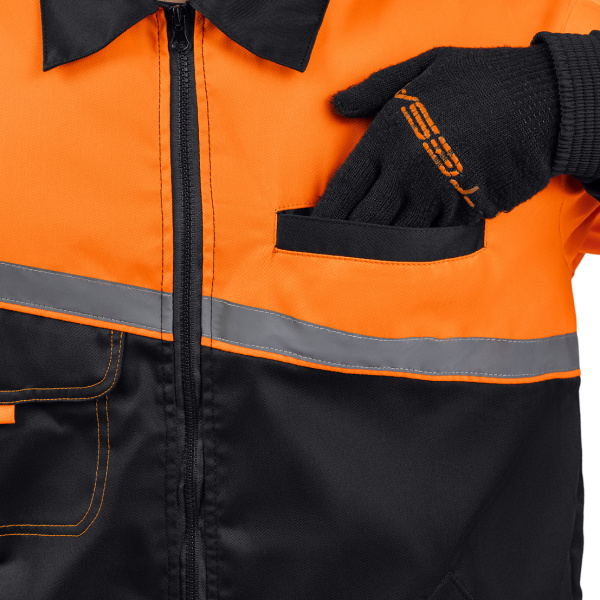 Костюм ЕНИСЕЙ с БР (черный/оранжевый)