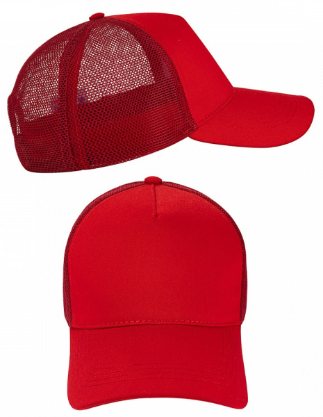 Бейсболка LEADER MESH сетка (нм) (красный)