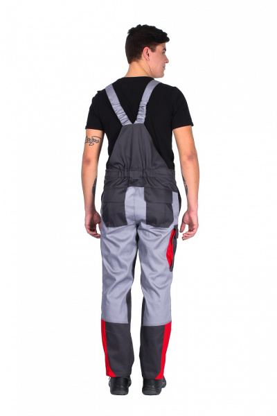 Костюм Факел NEW, п/к, т.серый/красный/св.серый