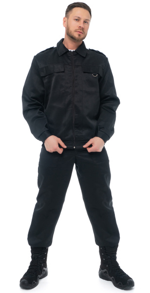 Костюм ОХРАННИК с БР (черный)