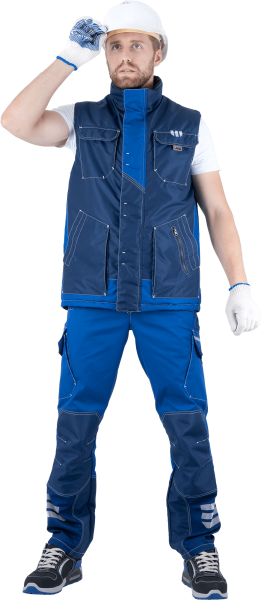 Жилет ЭДВАНС зимний (синий/васильковый)